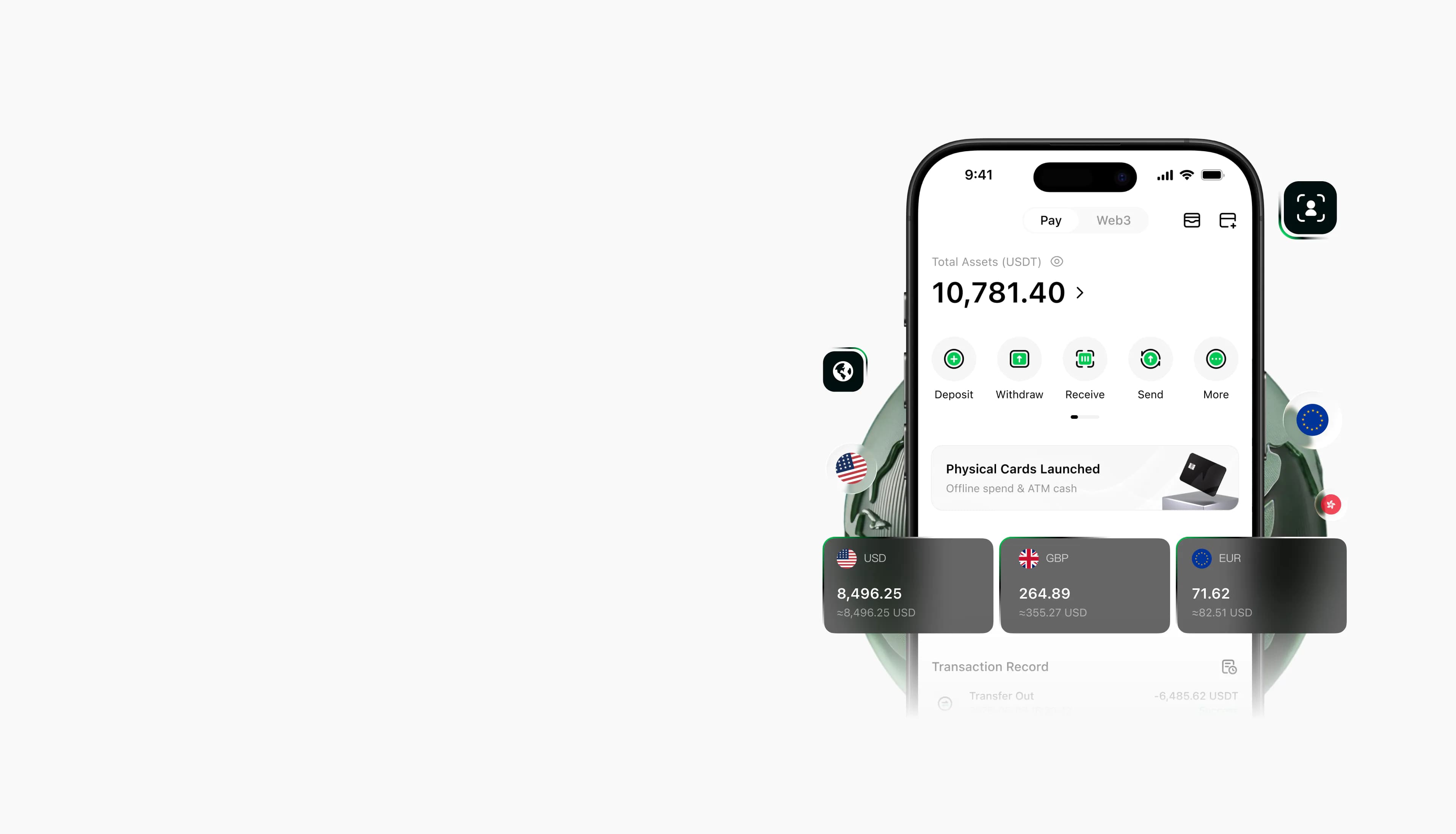 MPChat 钱包界面物料预览