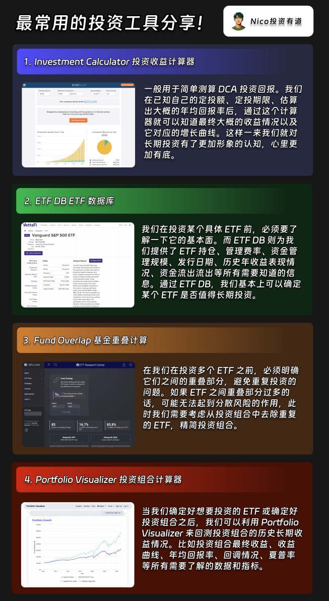一图看懂最常用的 4 个投资工具!